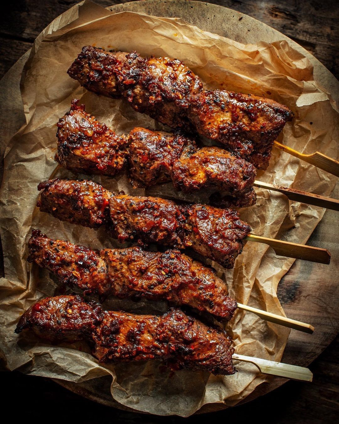 Korean BBQ Meat Skewers at Lucky Panda Bubble Tea